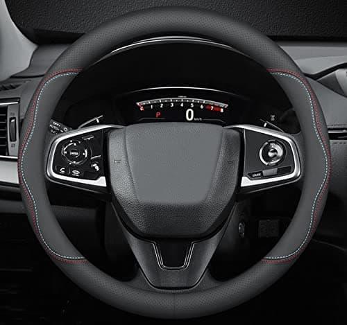 BllXESD Car Steering Wheel Cover Compatible with Toyota Corolla 2025 2024 2003-2023 Year, Breathable Premium Leather, Anti-Slip Design, A-Style