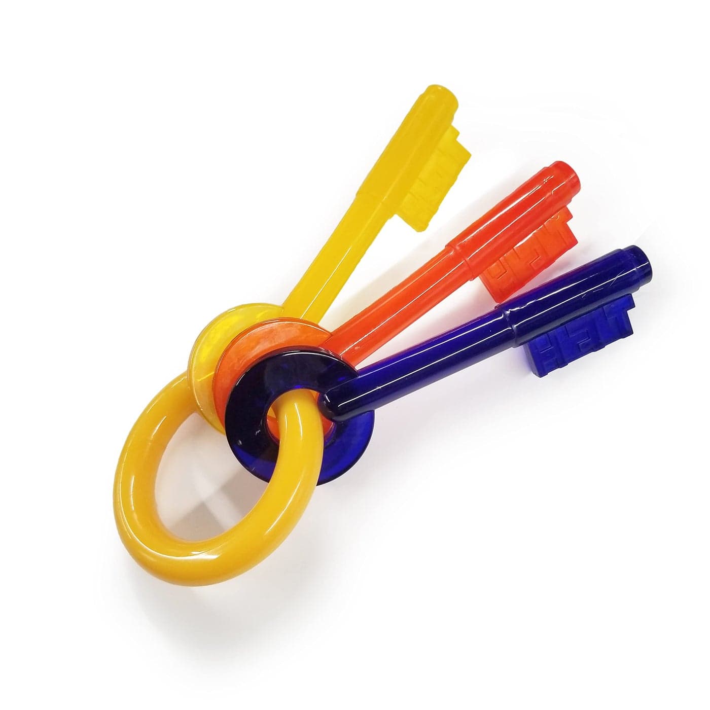 Nylabone Puppy Chew Key Ring Toy, Toys for Teething Puppies, Multi Color, Bacon Flavor, Small - Up to 25 lbs, 1 Count