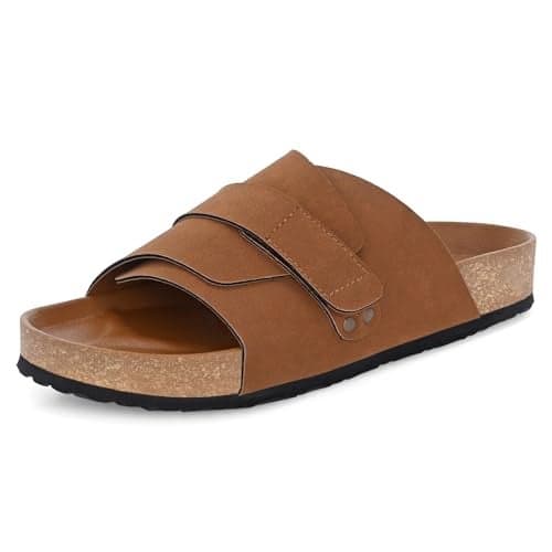Centrino Mens Cushion Sliders/Slippers | PU Padding on the Footbed | Bounce Back Technology | Comfortable & LightWeight | Stylish & Everyday Flip Flops for Gents 6865-2_BROWN_10