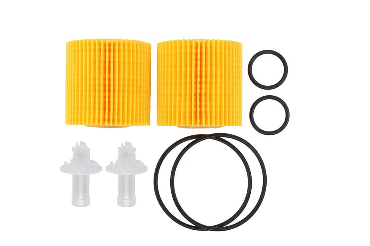 NewYall Pack of 2 Oil Filter 04152YZZA1 wGasket Seal ORing Element for ES300H ES350 IS250 RX350 Truck RX450H Avalon Camry Venza Highlander RAV4 Sienna 20052014