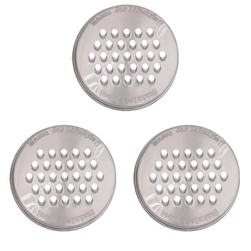 Mason Jar Lifestyle GraterShredder Lid for Regular Mouth Jars 3 Pack