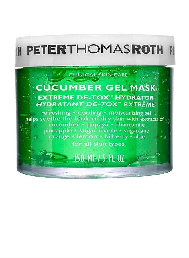 Cucumber Gel Mask | Extreme De-Tox Hydrator, Cooling and Hydrating Facial Mask, Helps Soothe the Look of Dry and Irritated Skin, 5 fl oz (Pack of 1)