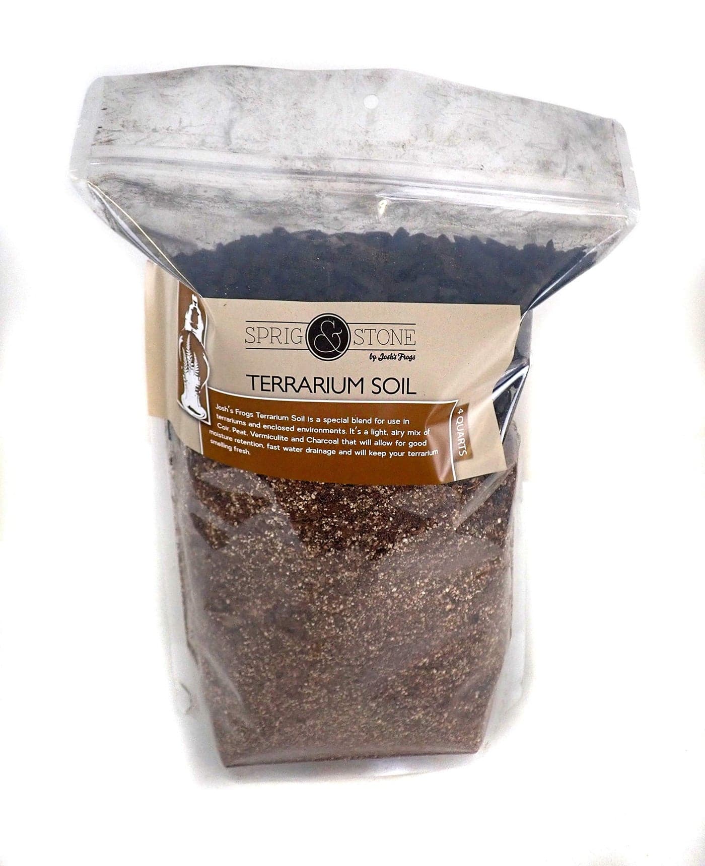 Josh's Frogs Sprig & Stone Terrarium Soil for Open and Closed Terrariums (4 Quart)