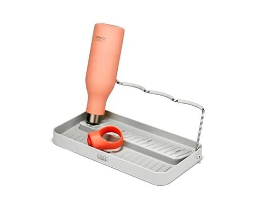 Joseph Joseph DrySmart Folding Water Bottle Drying Rack SpaceSaving Draining Board Organizer Made from Recycled Plastic