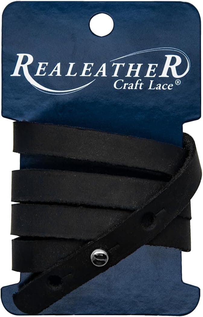 Realeather Leather Wrap Bracelet Black