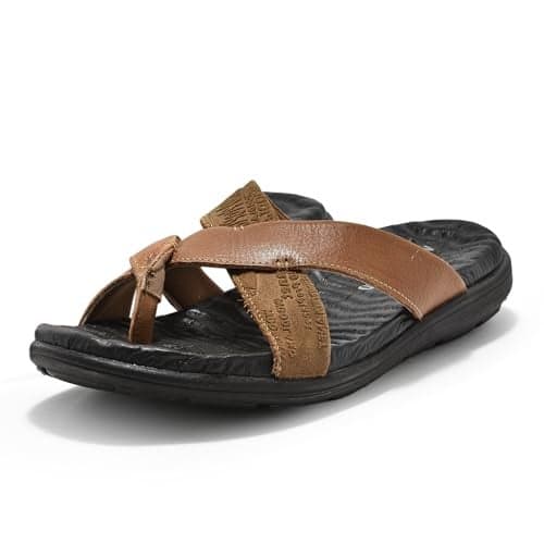 Woodland Men's Leather Slippers