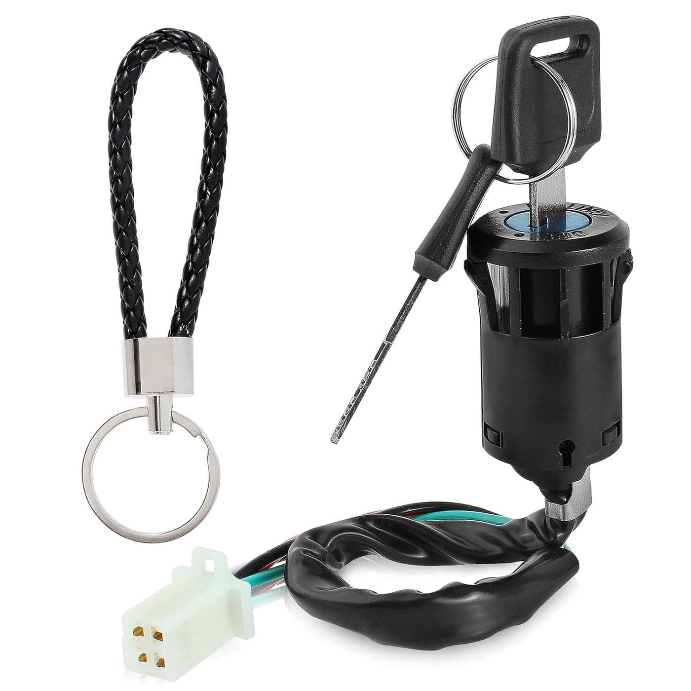 QAZAKY Ignition Key Switch for ATVs and Scooters