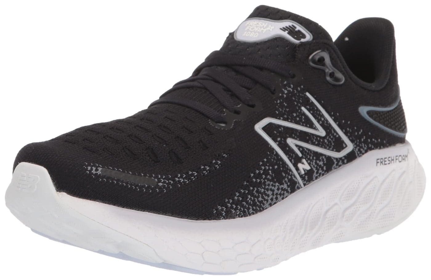 New Balance Women's Fresh Foam X 1080 V12 Running Shoe, Black/Thunder/Violet Haze, 5 Medium US