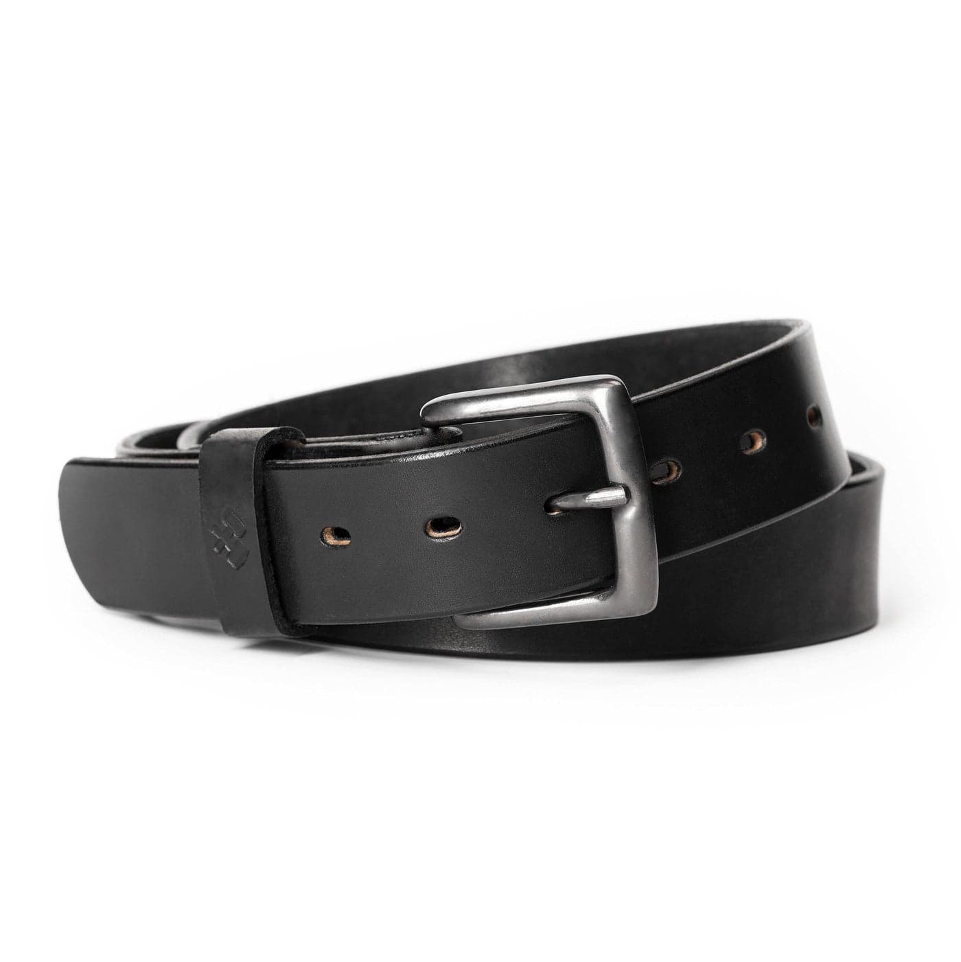 Main Street Forge All American Leather Belt Made in USA Mens Heavy Duty Work Belt Blk38