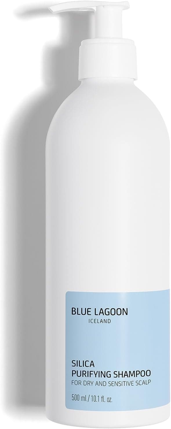 Blue Lagoon Skincare Silica Purifying Shampoo Natural Psoriasis Shampoo Psoriasis Treatment for Skin Mineral Salts Silica Soothing FragranceFree 500ML