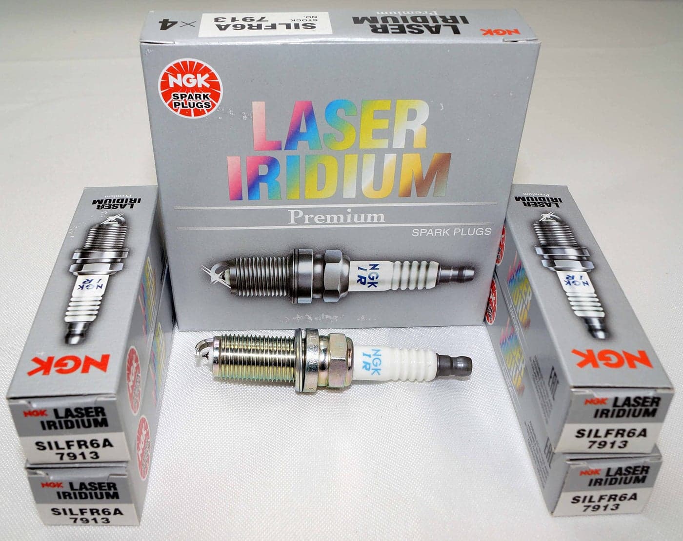 NGK 7913 SILFR6A Spark Plug Pack of 4