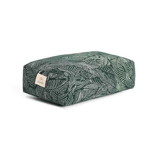 Wiselife Canvas Cotton Iyengar Yoga Bolster Pillow | Cotton Filled Cushion For Meditation, Yoga, Posture Correction, Asanas| Bolster With Removable & Washable Cover (Rectangular Bolster - Green)