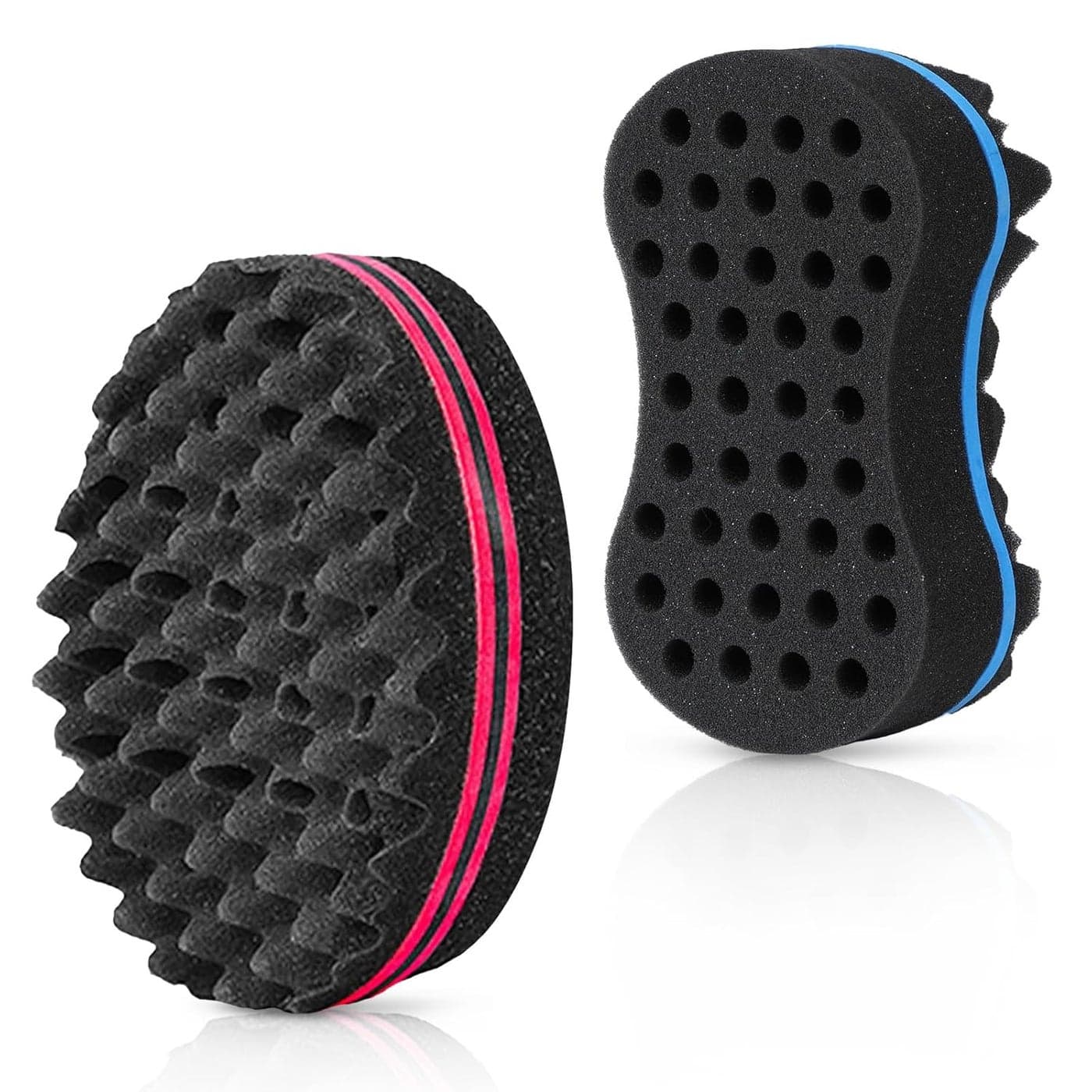 2pcs Hair Sponge Twist Comb Hair Sponges for Men Curls and Natural Hair Women Sponge Brush for Hair Twist Brush and Curl Comb Hair Twist Tool