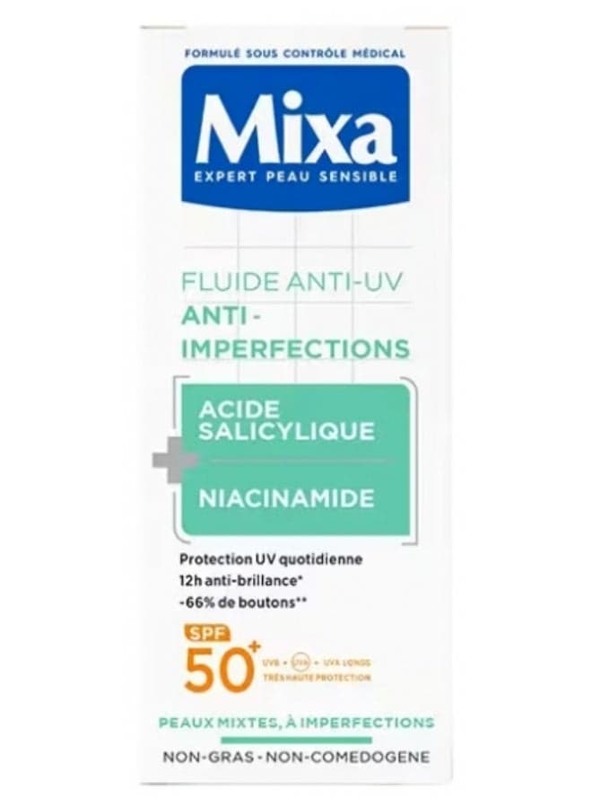 Mixa Anti-UV Anti-Blemish Fluid SPF50+ 40 ml