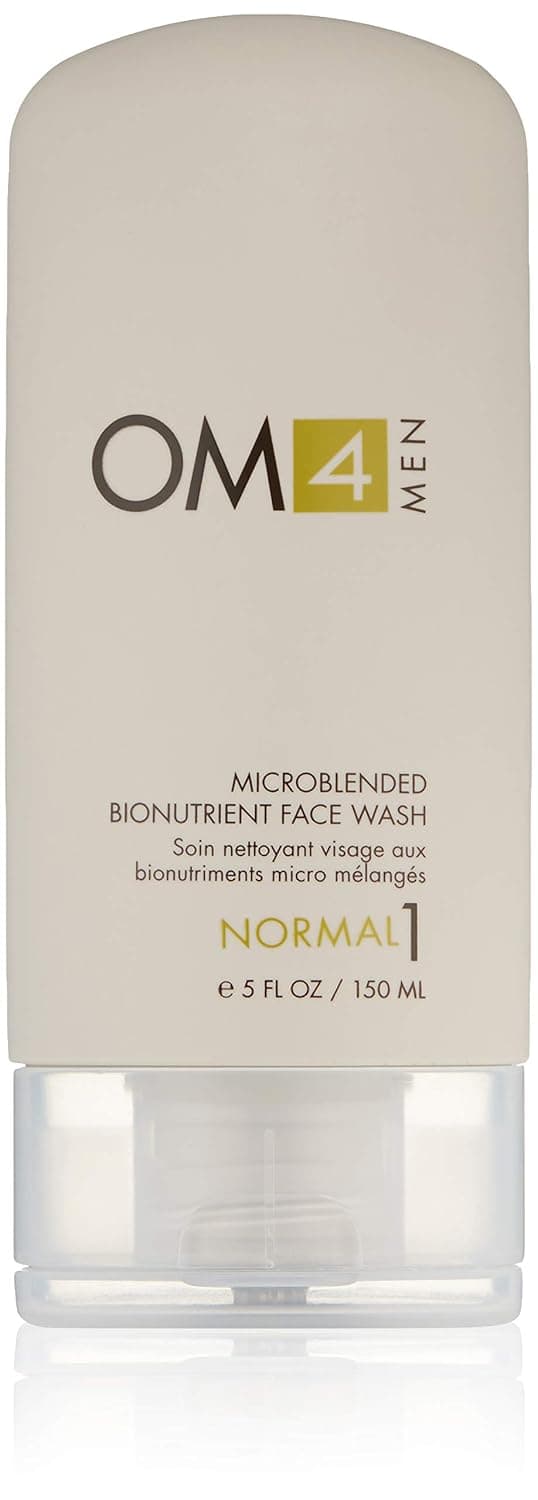 OM4 Normal Step 1 - Microblended Bionutrient Face Wash - Antioxidant and Vitamin C Rich Gel Cleanser for men with Normal Skin Types