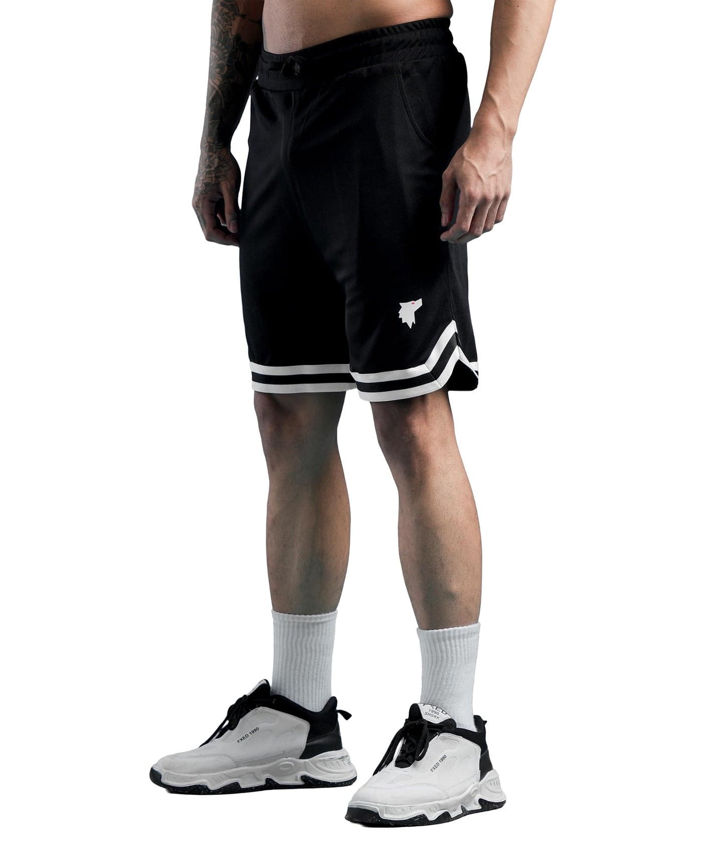 SHODOX® Mens Athletic Shorts|Breathable Quick Dry Sports Knit Fabric with Side Pockets, Signature Contrast Bottom Straps|Gym,Workout, Fitness, for Boys & Mens (Pack of 1) Black