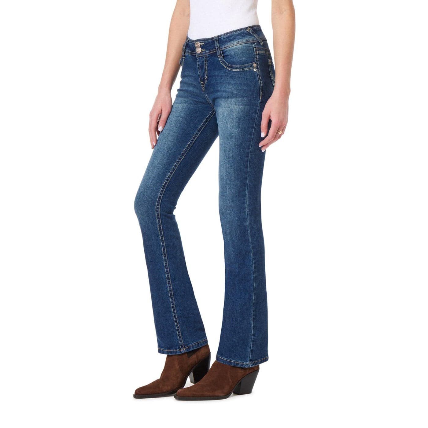 WallFlower Womens InstaStretch Luscious Curvy Bootcut Jeans Twinkle 11