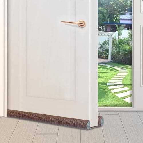 GLUN® Door Gap Filler Pack of 5, 39 Inch Sealing Strip Protection from Insects, Dust & Water, Noise Cancellation & Cooling Leakage Protection