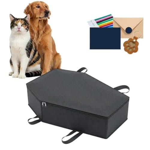 Pet Casket, Dog Casket, Casket for Dogs Burial, Pet Burial Box, Pet Burial Bag, Dog Coffin, Pet Caskets for Dogs, Cat Coffin for a Gentle Goodbye, Eco Friendly Dog Casket for Burial and Cremation(XS)