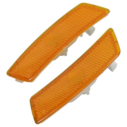 ApplianPar 2Pcs Amber Yellow Front Driver and Passenger Side Marker Light Housing for B-eetle 2012-2019 for Tiguan 2018-2023