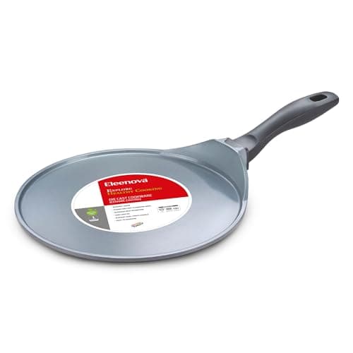 Eleenova 27 cm Non-Stick Tawa | 4.8 mm Die-Cast Ceramic Coating | Induction & Gas Compatible | PFOA & PFAS-Free | Even-Heat Base for Roti, Dosa, Paratha | Soft-Grip Handle | Easy to Clean