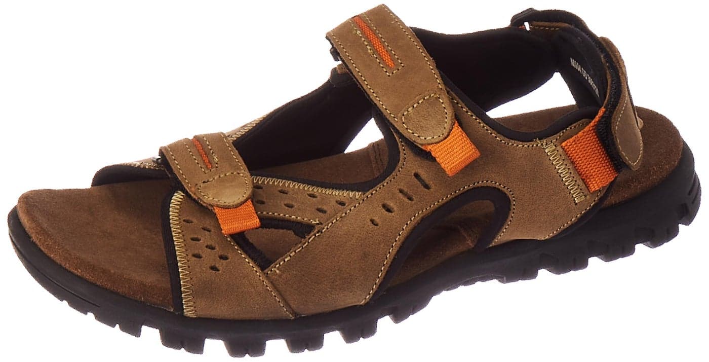 Woodland Men's Khaki Leather Sandal-10 UK (44 EU) (GD 3683120)