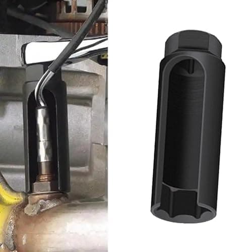 Oxygen Sensor Socket with Side Wire Cutout 12 Drive by 78 6Point O2 Sensor Fit All Vehicles O2 Removal and Installation Offset Oxygen Sensor Socket Car Accessories Black Large Opening