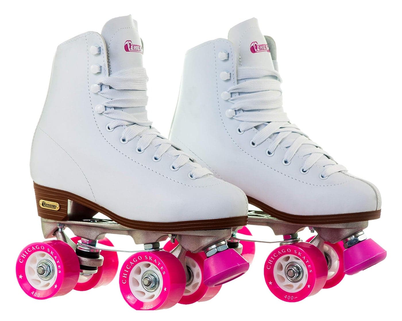 Chicago Classic Quad Roller Skates for Kids, Girls & Boys – Durable & Top Performance, Adjustable High-Top Boots for Safe Indoor/Outdoor Skates & Roller Derby–60mm PU Wheels & Semi-Precision Bearings