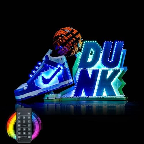 LocoLee Light kit Compatible with Lego 43008 Nike Dunk x No Model Only Light LED Lighting Accessories Compatible with Lego 43008 RC Version