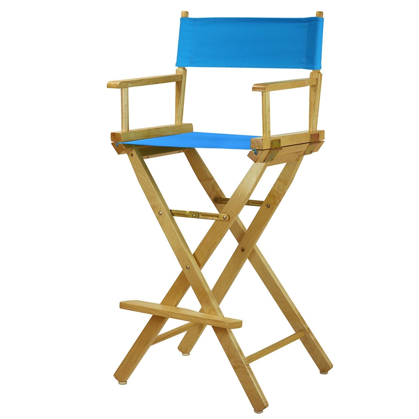 Casual Home 2300002127 Director Chair 30 Bar Height Natural FrameTurquoise Canvas