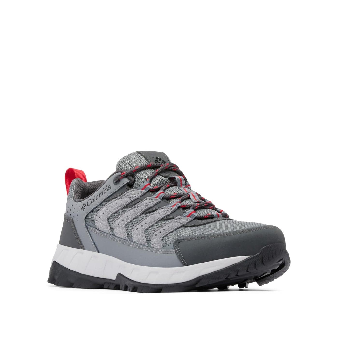 Columbia Mens Strata Trail Low Titanium Grey SteelMountain Red 11