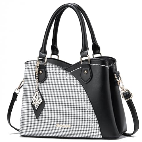 SiMYEER Satchel Purses and Handbags for Women Leather Crossbody Bags Shoulder Tote Bags