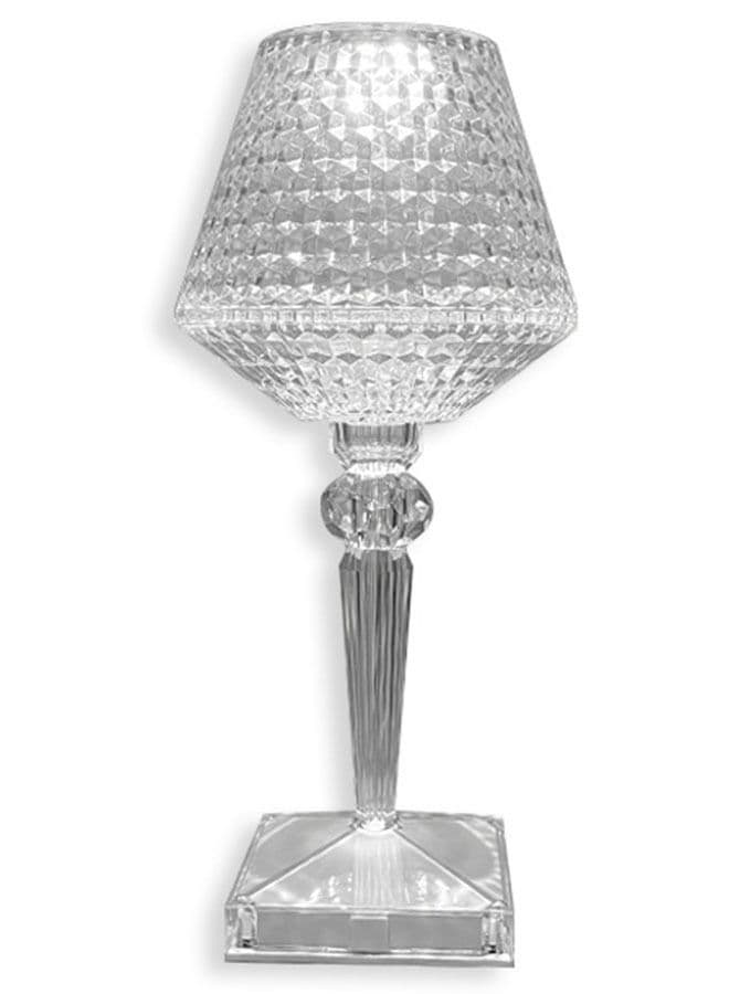 USB Rechargeable Acrylic Wine Glass Crystal Desk Lamp LED Touch Night Light