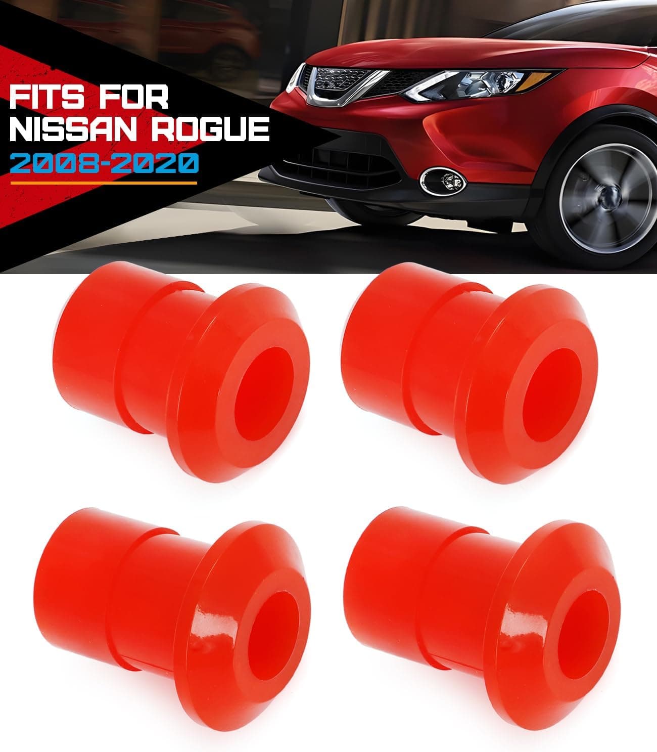 Foruly 4PCS Front Subframe Bushing Kit for Nissan Rogue 2008-2020