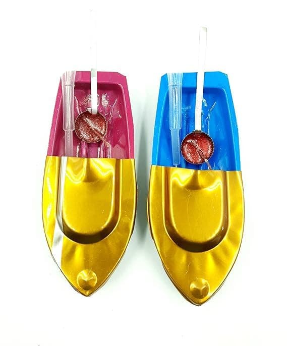 MANGDAI24 Bg Bazzar Gali Classic Pop Pop Putt Putt Steam Boat Toy, 2 Pieces (Multi Colors), Kid