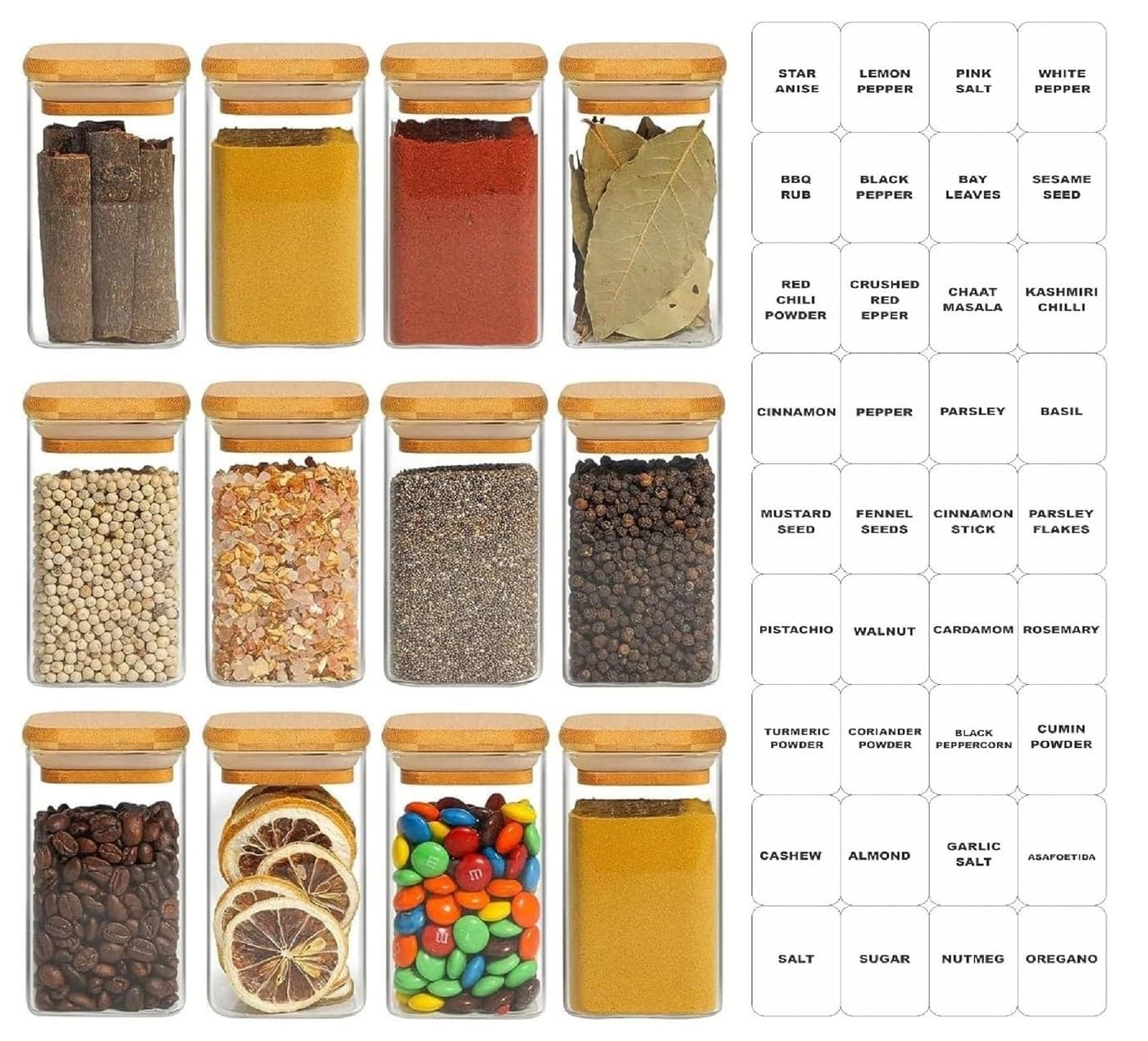 TIENER JAR AND CONTAINER (270 ML 12 PIECE SQUARE)