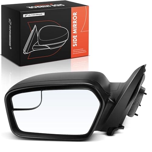 A-Premium Driver Side Power Door Mirror - Compatible with Ford Fusion 2011-2012 & Mercury Milan 2011 - Non-Heated, Non-Folding, Black Texture Outside Rear View Mirror w/Blind Spot Glass