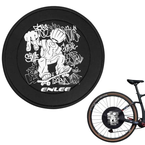 ENLEE 1PC Bike Disc Brake Cover, Water Resistant Neoprene Protective Cover for Mountain/Road/Gravel Bicycle Disc Brakes, Suitable for Safe Transport & Overspray Damage, Diameter: 320mm