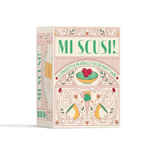 Mi Scusi Party Game Hilarious Italian Family Card Game Perfect for Game Night Ages 14 2 Players 30 Minute Playtime Made by Fitz Games