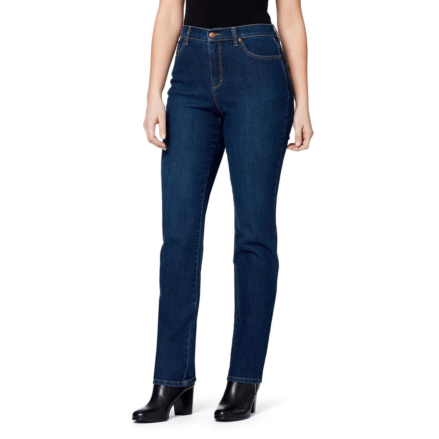 Gloria Vanderbilt Womens Amanda Classic High Rise Tapered Jean Madison 10 Short