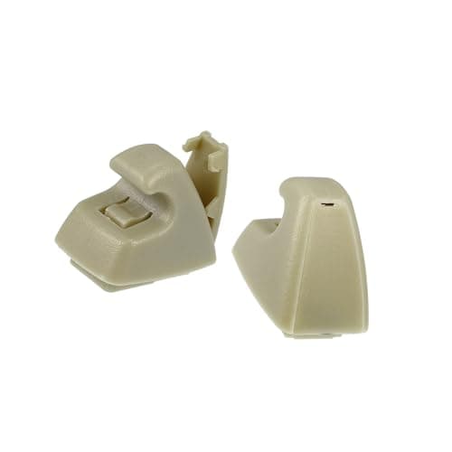 ACROPIX 2pcs Sun Visor Support Clip Retainer 95994975 for Chevrolet Cruze Sonic Spark for Buick Verano Sun Visor Support Clip Holder Bracket Hanger 95994976 Beige Anti Vibration Car Parts