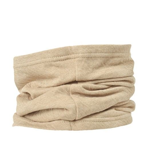 CHARM Neck Warmer for Women and Men - Warm Organic Cotton Headbands Made in Japan Ear Beanie Head Band Beige