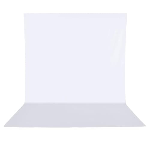 HEMMOTOP White Photo Backdrop, 6x9 ft White Background for Photography, Seamless Screen Backdrops for Photoshoot, Easter, Birthday Party, Video Recording, Photos, Projector (Backdrop only)