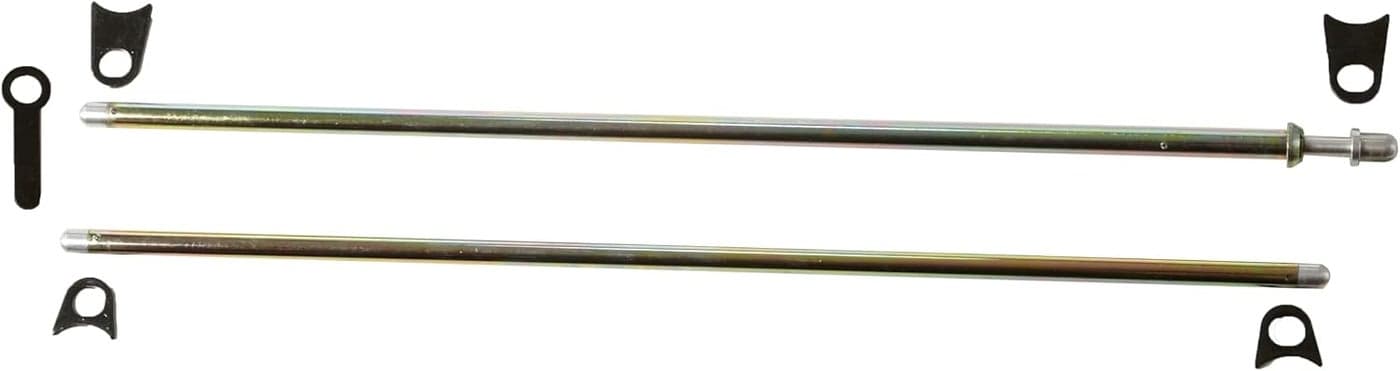 RaceQuip Window Net Mounting Kit - 26.5" Round Spring Loaded Pin Type Top Bar & 25.5" Round Bottom Bar - Zinc Plated Steel