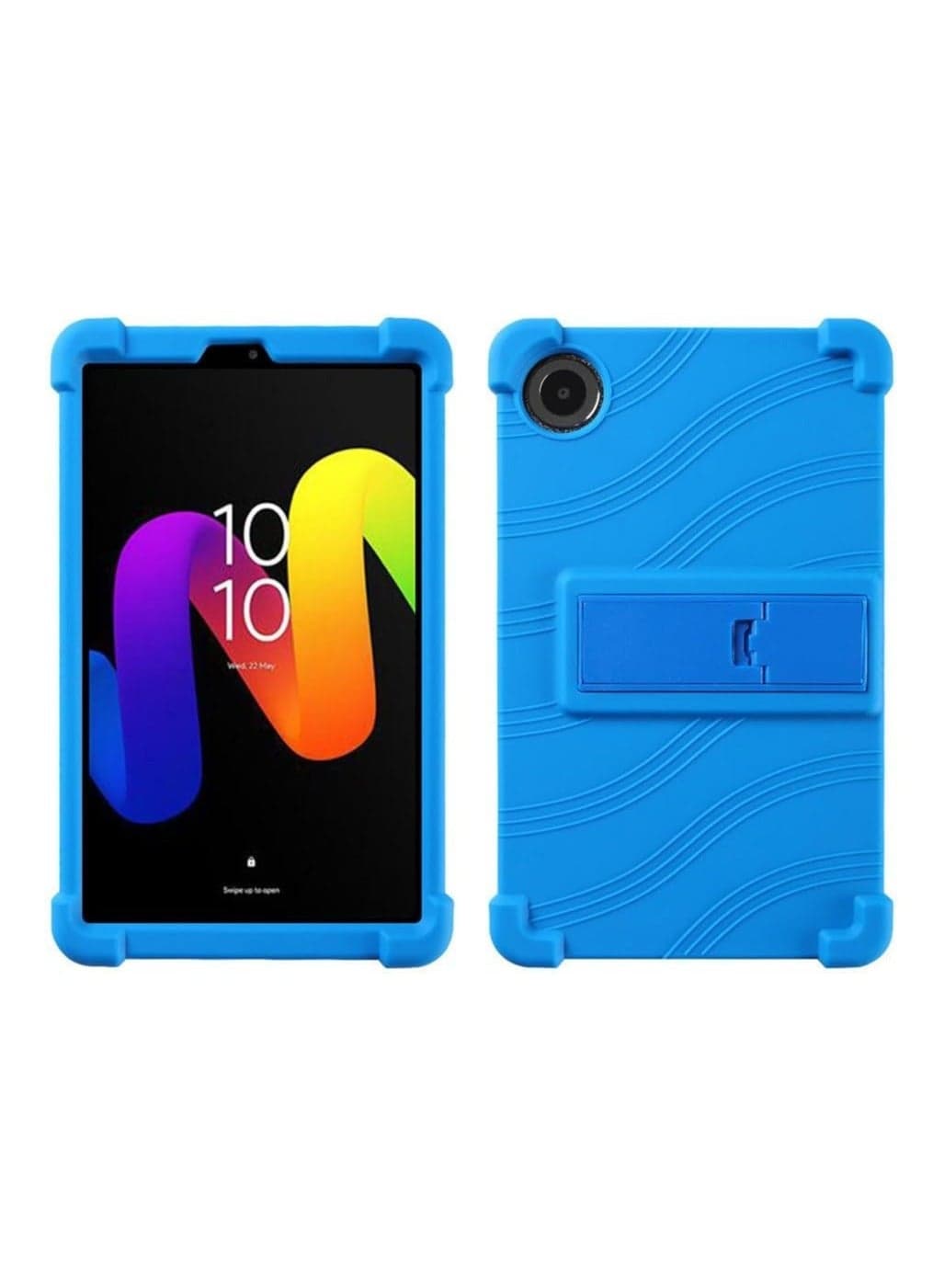 Silicone Case for TCL Tab 8 Gen 2 8.7-inch (8188X1) 2024, Shock Resistant Soft Silicone Back, Lightweight Kid-Friendly Protective Cover and Foldable Stand for TCL Tab 8 Gen2 2024