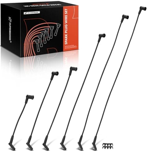 A-Premium Ignition Spark Plug Wires Set of 6 Compatible with Ford Taurus 2001-2003 & Mercury Sable 2001-2004, V6 3.0L OHV