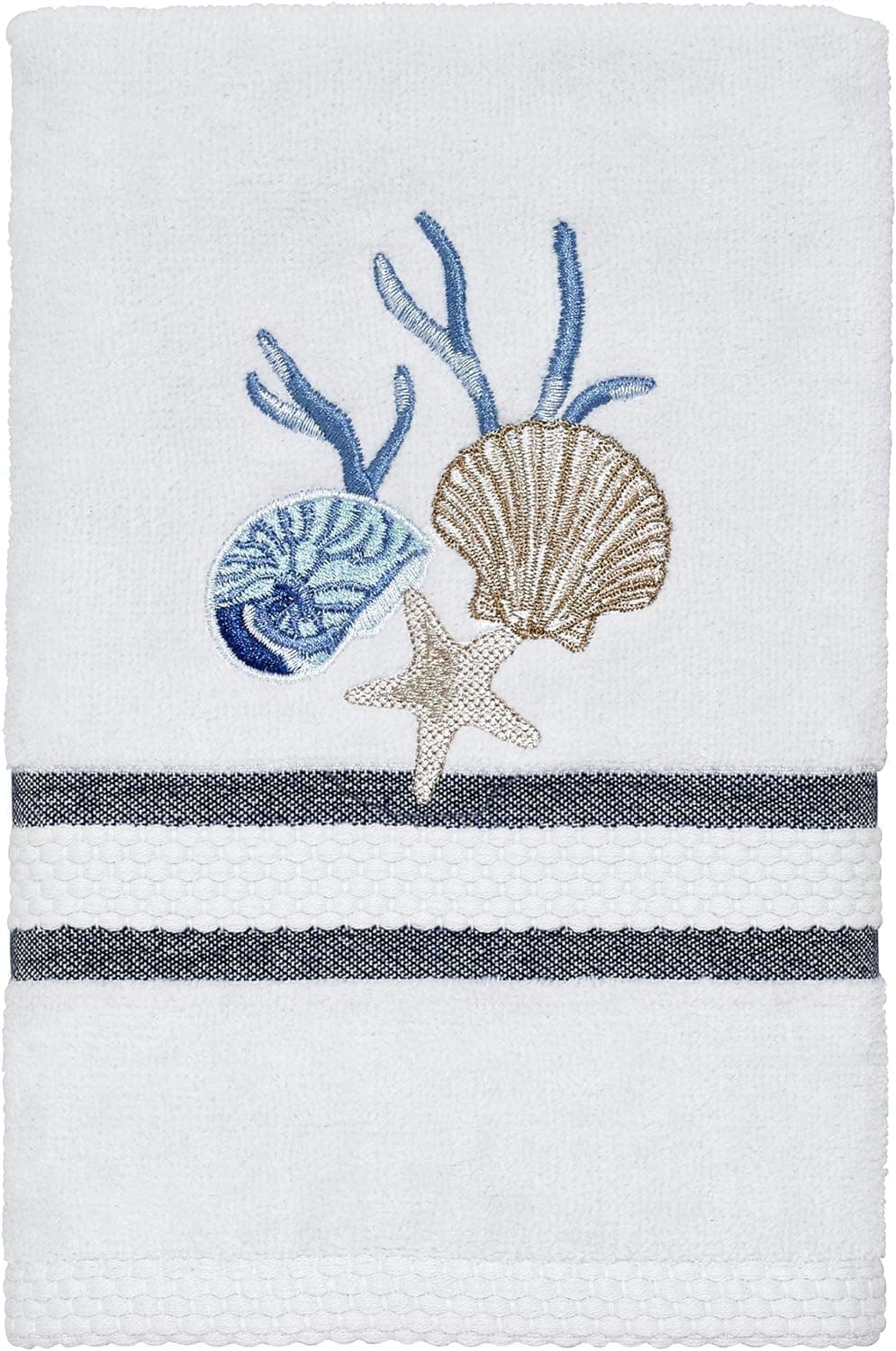 Avanti Linens - Hand Towel, Soft & Absorbent Cotton Towel (Blue Lagoon Collection)