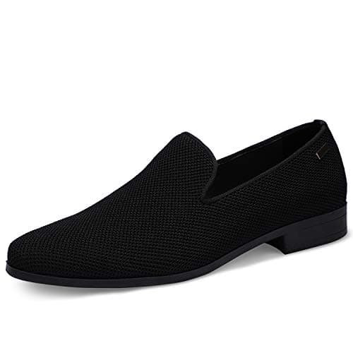 UUBARIS Mens Loafers Dress Shoes Slip On Driving Shoes City Tuxedo Walking Shoes Black Size 12