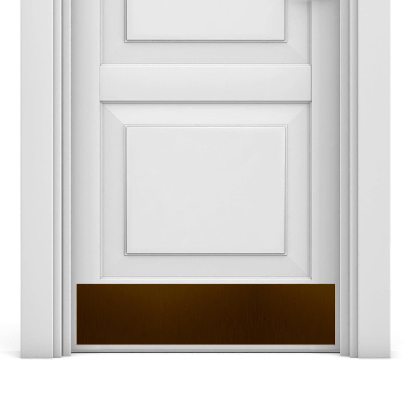 Deck The Door Door Kick Plate Elegant Accent Durable Protection Anodized Aluminum Includes Easy SelfAdhesive 6x34 Oil Rubbed Bronze