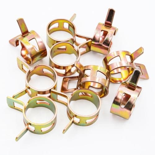 02-040 Hose Clamps Compatible With Or-gon Part Replace 1/4 ", 3/16" Fuel Lines- ID:0.45 '' (10 Pack)